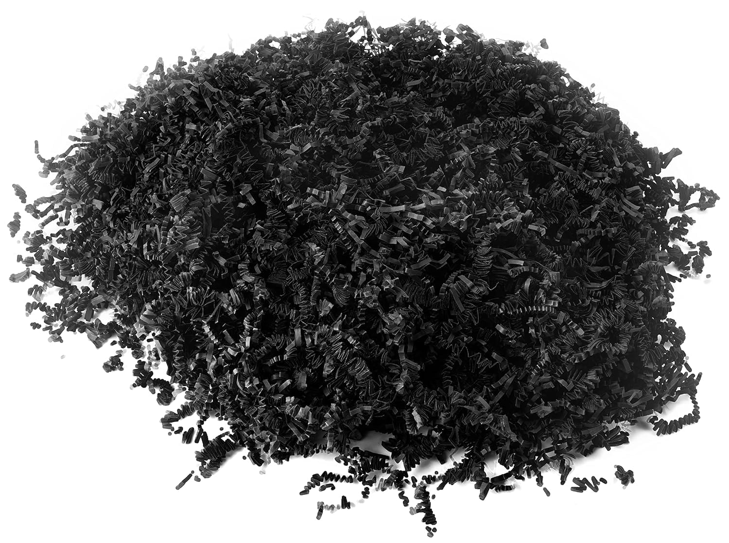 Box.it.pack.it Shredded Crinkle ZigZag Kraft Paper, Black, 500g