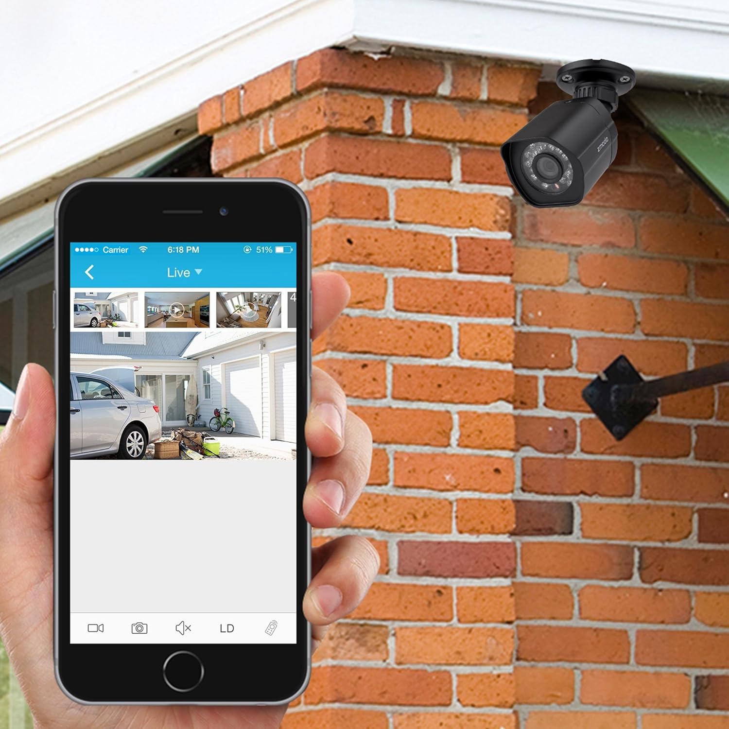 Amazon Com Zmodo Sistema De Seguridad Smart Poe 8 Canal Nvr 8 X 1080p Camaras Ip Y 2tb Disco Duro Camera Photo