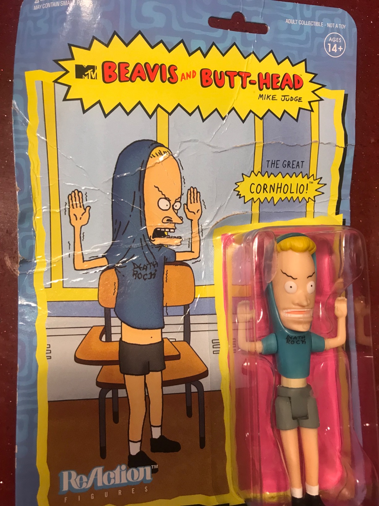 4/mo Finance Super7 Beavis & Butthead Cornholio Reaction Figure