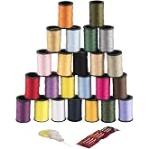 SINGER Polyester Hand Sewing Thread, Assorted Colors, 24 Mini-Spools