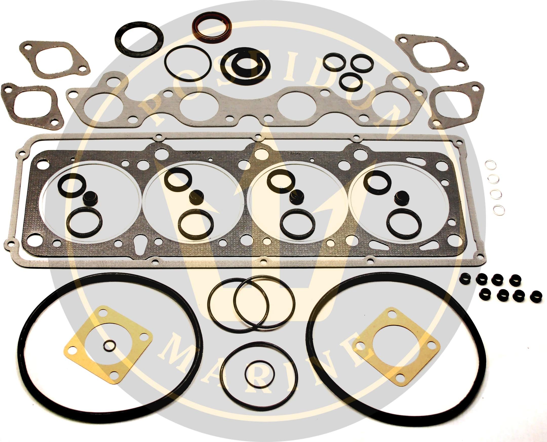 Poseidon Marine Head Gasket Set for Volvo Penta AQ125B AQ131 AQ145B AQ151 230 RO : 876302 876022