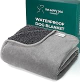 The Happy Dog Company 100% Waterproof Fleece Dog Blanket 100x120cm Grey view 1