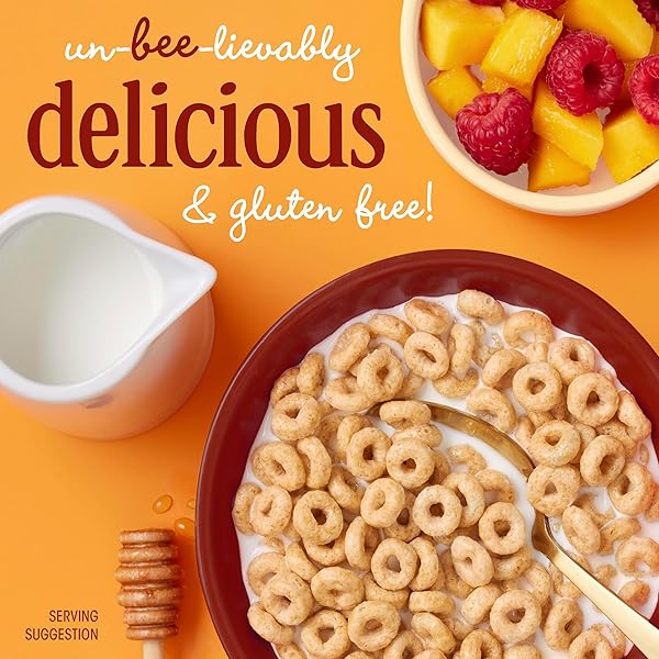 HONEY NUT CHEERIOS HEART HEALTHY BREAKFAST CEREAL, GLUTEN FREE CEREAL WITH WHOLE GRAIN OATS, VALUE BAG, 32 OZ