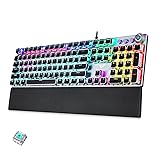 AULA F2088 Mechanical Gaming Keyboard,Clicky Blue