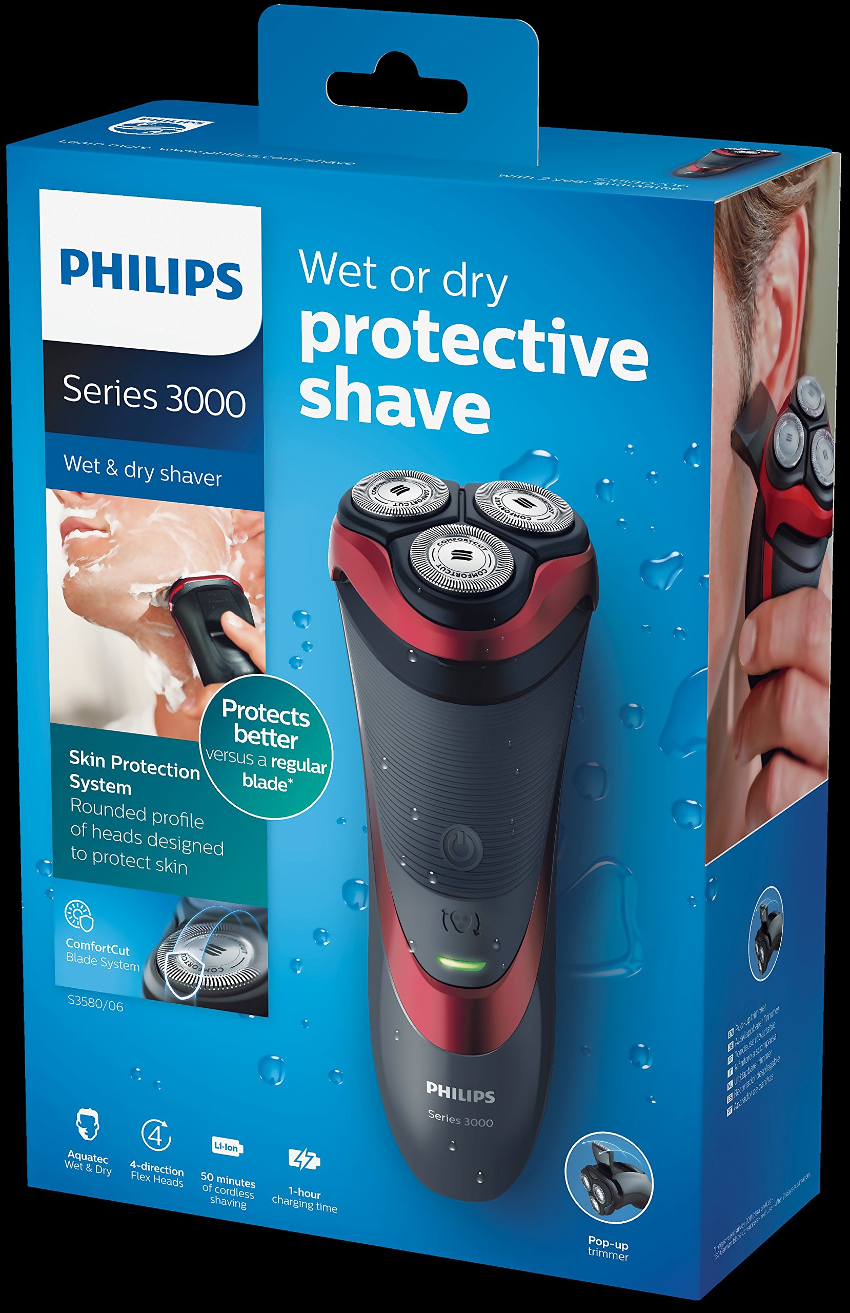 philips s3580 wet and dry electric shaver series 3000 review