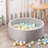 simpa Soft Foam Round Ball Pit 200 Balls 90cm Grey view 5