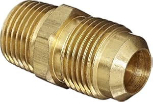 Anderson Metals - 54048-1008 54048 Brass Tube Fitting, Half-Union, 5/8" Flare x 1/2" Male Pipe
