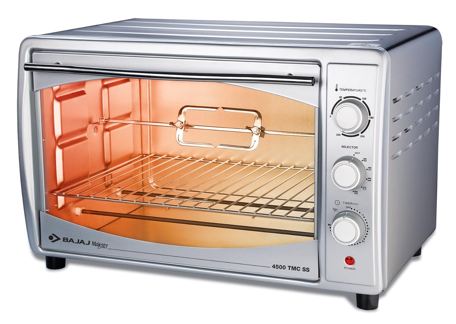 [47 Off] Bajaj Majesty 4500 TMCSS 45Litre Oven Toaster Grill At Rs