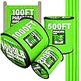 1000Ib Paracord Rope - 100ft / 200ft / 500ft / 1000ft 4mm,12 Strand Parachute Spool Cord,para Cord Lanyard for Camping,Hammock,Clothsline,Hiking,Fishing,Survival braceletand Survival