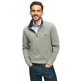 Brooks Brothers Men's Ribbed French Terry Half-zip