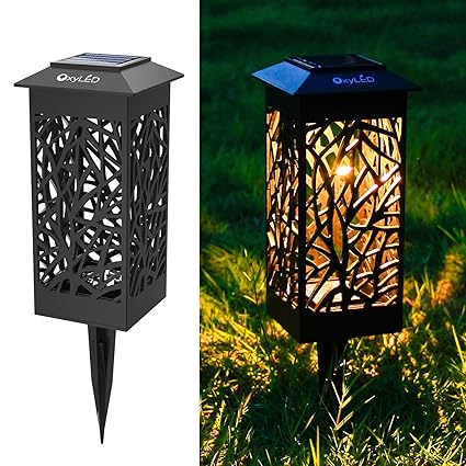 Solar Lawn Lights Hummingbird Garden Patio 6-pack Backyard Butterfly