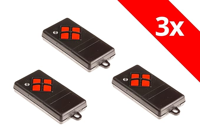 3 Dickert Handsender MAHS40-04 AM 4-Befehl 40,685 Mhz TX40 DX40 DX AHS 10 Codierschalter