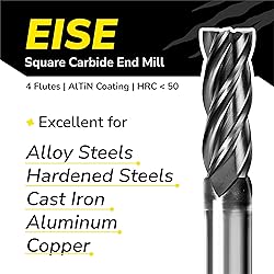 SPEED TIGER EISE 1/16" Carbide Square End Mill - 4