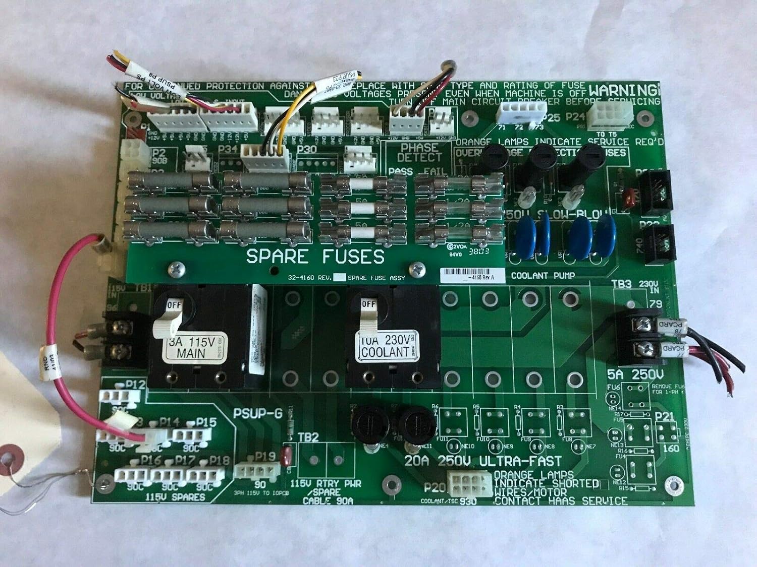 HAAS 4078H REV H,MAIN 115V XFRMR,HAAS SM48032544 CNC 4160 REV A I/O