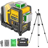 DDKUN Laser Level with Tripod for Dewalt 20V Battery (NOT Included), 3x360&deg; Laser level Self-Leveling, 3D Lazer Leveler Tool for Construction, Picture Hanging with Magnetic Bracket &amp; Hard Carry Case