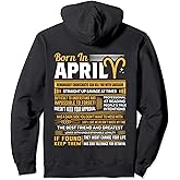 Born In April Aries Funny Birthday Gift Pullover Hoodie