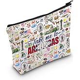 WZMPA Arkansas State Trip Cosmetic Bag Arkansas Souvenir Gift Take Me To Arkansas Zipper Pouch Bag Arkansas Tour Merchandise (Take Arkansas)