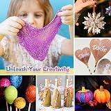 AUKZON Glitter Tattoo Kit Kids 36 Colors Stencils 215 Rhinestones Skin Friendly view 5