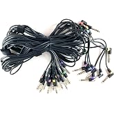 Silverline Audio 12 Cable Snake Harness Kit Replacement for Roland TD-3, TD-6, TD-6V, TD-8, TD-10, TD-12, TD-20, TD-30, TD-50/TD-50X Drum Kits