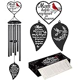 Memorial Gifts for Loss of Mom Wind Chimes,Sympathy Gifts for Loss of Mom,Bereavement Remembrance Funeral Condolence Gifts for Loss of Mother, 30“ Memorial Wind Chimes for Loss of Loved One