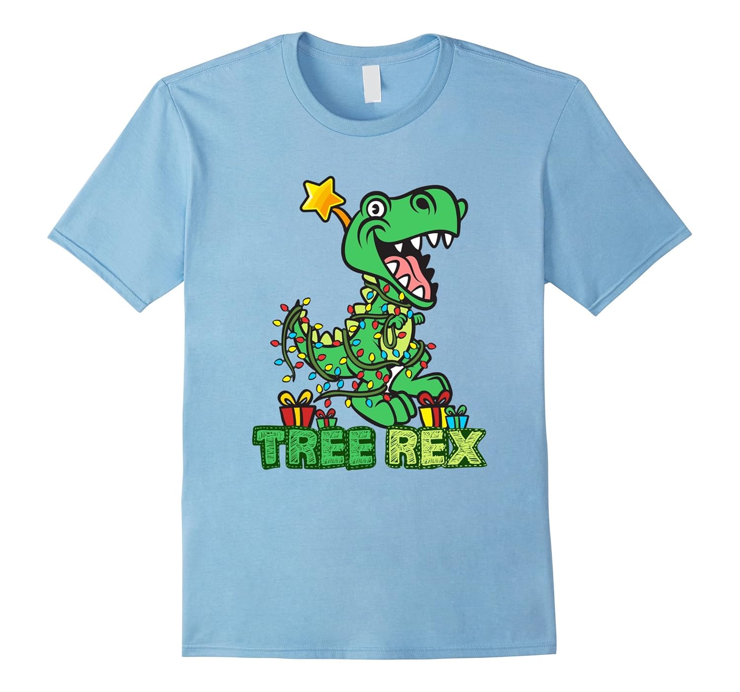 Dinosaur Christmas T-Shirt Funny Pun -- Tree Rex-ANZ