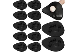 Leyndo Baseball Training Glove Foam Fielding Trainer Infield Training Gloves Baseball Fielding Gloves for Quick Hands Batting Practice Two Hands, Black Color