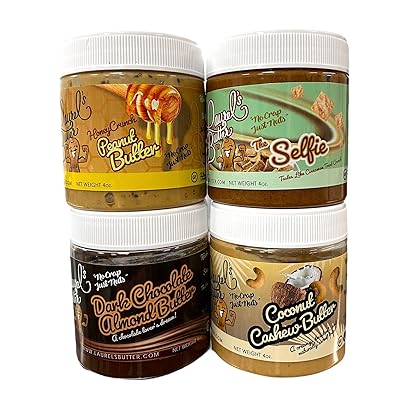 Buy Laurel S Butter Sample Pack Of Our Favorite Flavors Selfie Honey Crunch Pb Dark Chocolate Ab Coconut Cashew Natural Protein Nut Butter Snack And Spread Omega 3 S Low Carb Low Sugar Online In Turkey