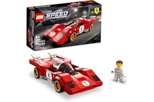 LEGO Speed Champions 1970 Ferrari 512 M 76906 Building Set - Sports Red Race Car Toy, Collectible Model Building Set with Racing Driver Minifigure, Gift for Grandchildren, Boys, Girls and Kids Ages 8+