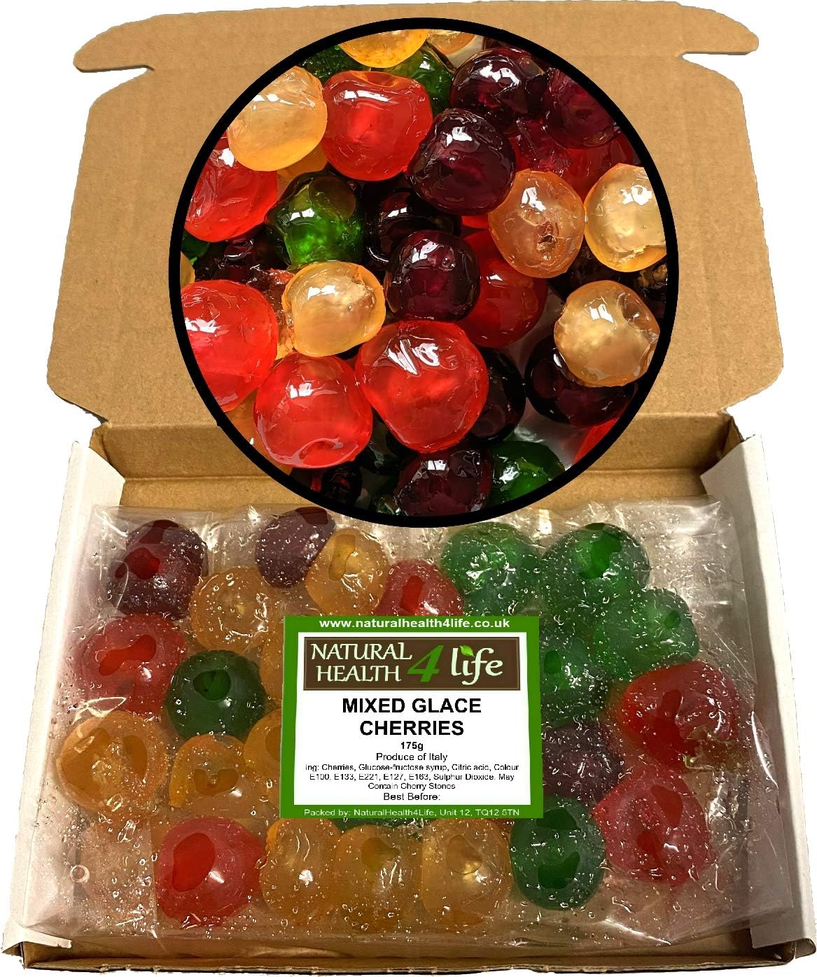 Whole Mixed Colour Glace Cherries 175g Amazon.co.uk Grocery