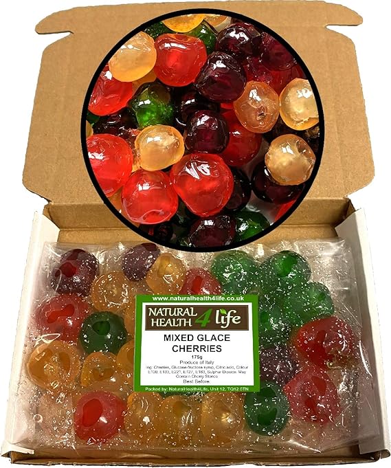 Whole Mixed Colour Glace Cherries 175g Amazon.co.uk Grocery