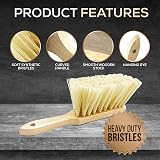 Newman and Cole Natural Wooden Hand Brush Soft Synthetic Bristle view 4
