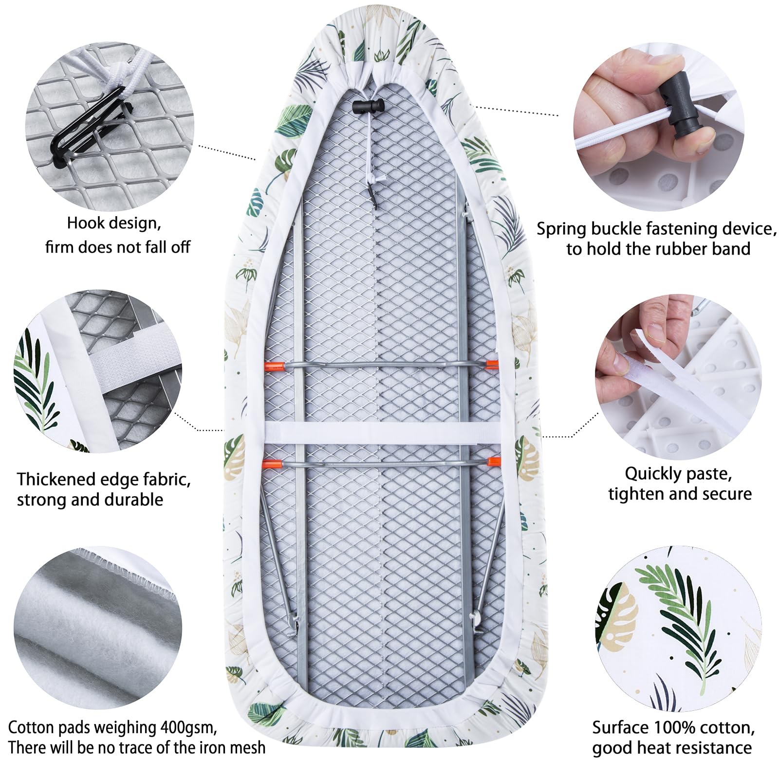 Small Ironing Board Cover Scorch Resistant, Table top Ironing Cover with Padding Heat Reflective Heavy Duty Pad…