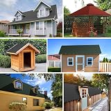 INMOZATA 18pc Asphalt Roof Shingles Self Adhesive 2.61sqm Black 100x33cm view 7
