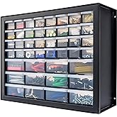 IRIS USA Screw Tool Organizer Small Parts Cabinet, 44-Drawer, Electronics Hardware Nuts and Bolts Plastic Storage Drawers Gar