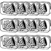 Kacctyen 12 Pcs Cheer Makeup Bag Cheer Gifts Bulk for Team 7 x 4.7 x 2.4'' Cosmetic Bag Cheerleader PVC Makeup Case Clear Toiletry Zipper Pouch for Cheerleading Teammates Party Supplies (Black)
