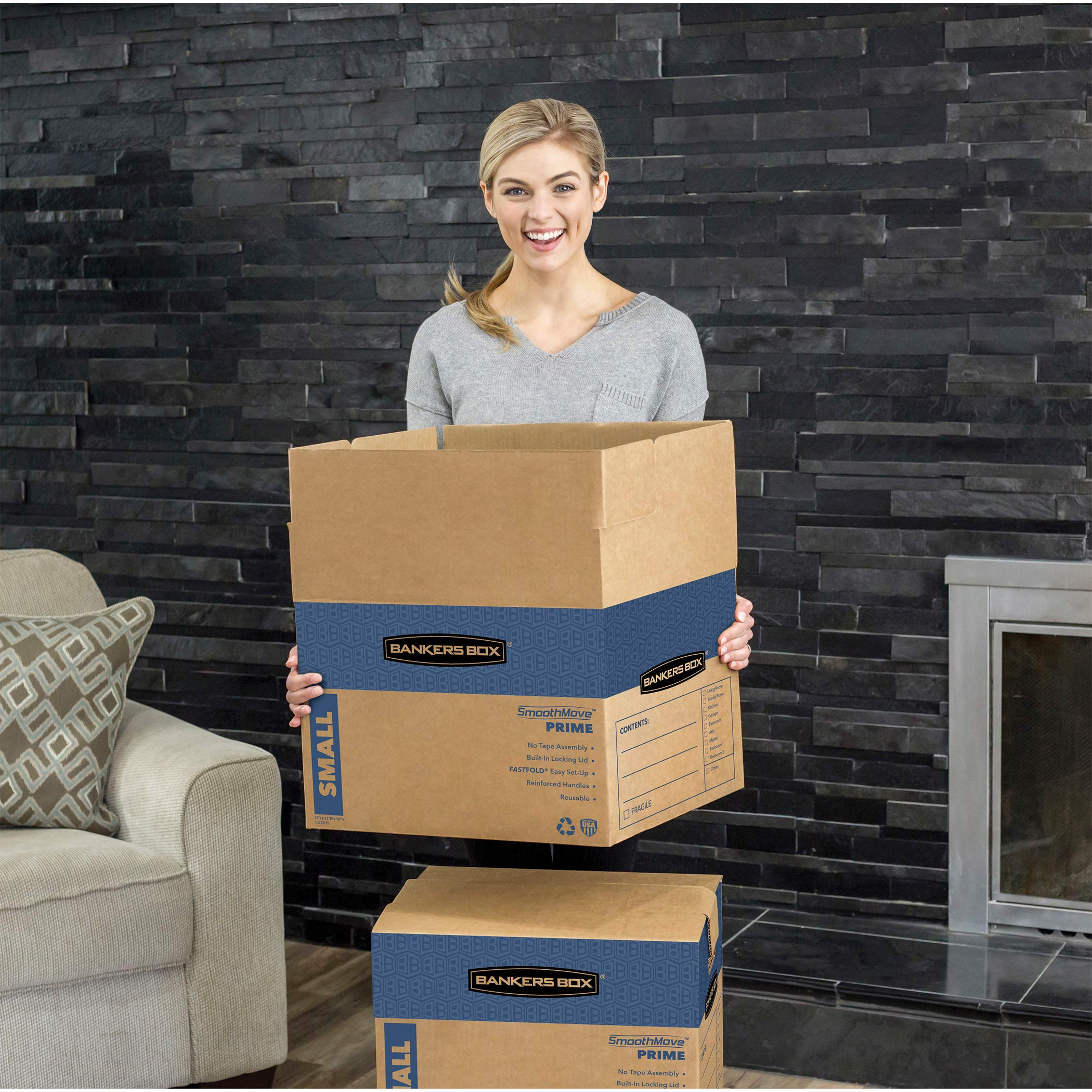 Caja Para Pinturas O Espejos Bankers Box SmoothMove, Kraft Adjustable - View #12