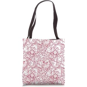 Marvel Studios Spider-Man: Brand New Day Red Web Pattern Tote Bag