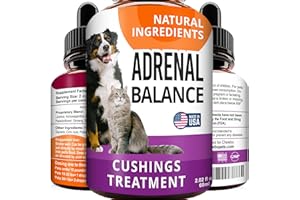 FURFINDS Adrenal Balance for Dogs and Cats - Cushings Treatment for Pets, Adrenal Support w/ Ashwagandha, Licorice Root, Rhodiola Rosea - 2oz Herbal Drops