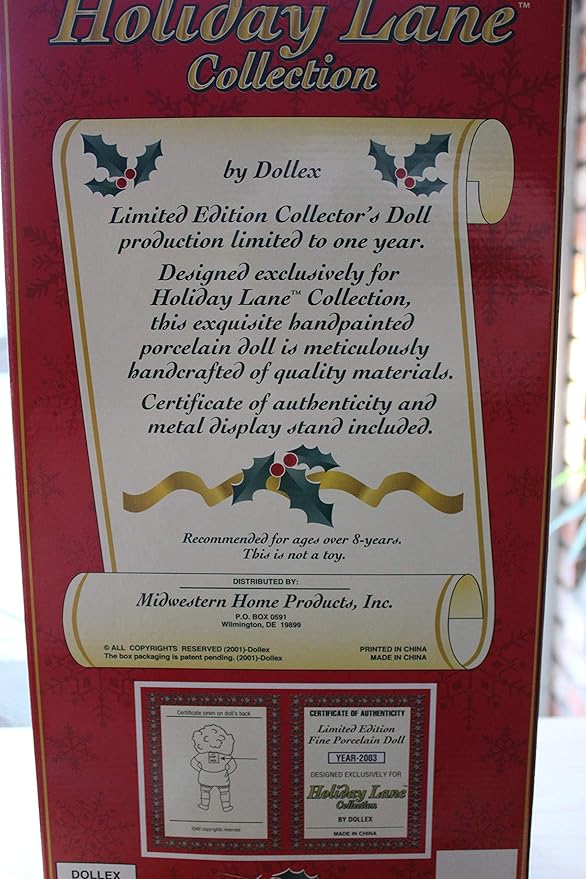 holiday lane collection porcelain dolls