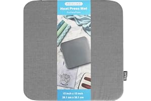 REALIKE Heat Press Mat for Cricut Easypress 2/Cricut Easypress(15X15 inch), Easy Press Mat for HTV Craft Vinyl Ironing Insulation Transfer Projects