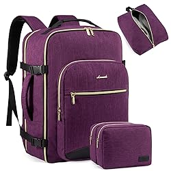 LOVEVOOK Carry on Backpack, 50L Travel Backpack