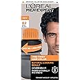 L’Oreal Paris Men Expert One Twist Mess Free Permanent Hair Color, Mens Hair Dye to Cover Grays, Easy Mix Ammonia Free Application, Real Black 02, 1 Application Kit