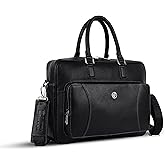 HAMMONDS FLYCATCHER Genuine Leather Laptop Bag for Men, Padded 15.6" Laptop Sleeve, Leather Messenger Bag for Men Briefcases