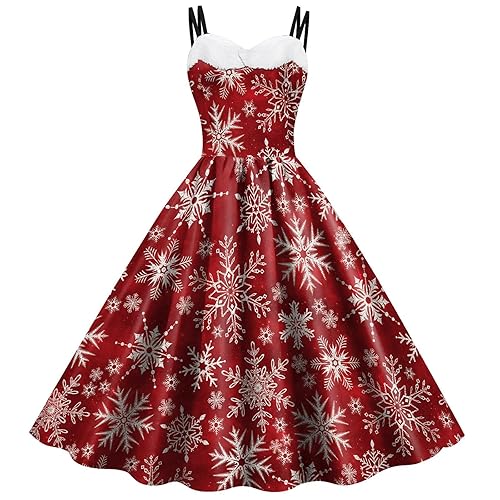 Women Christmas Dresses,YOMXL Ladies Sleeveless Music Note and Cat