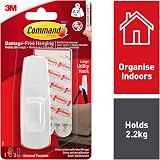 Command Large Utility Hook with 2 Adhesive Strips White 2.2 kg view 2