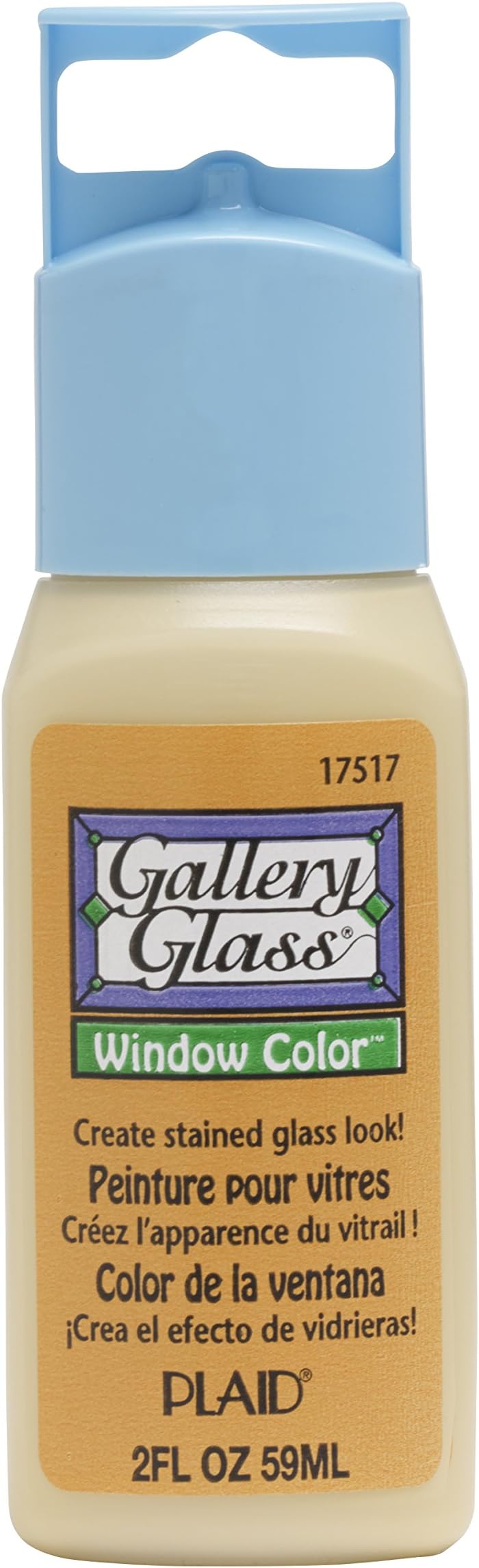 Delta Creative Gallery Glass Window Color, Frost Honey Quartz, 2 Fl Oz