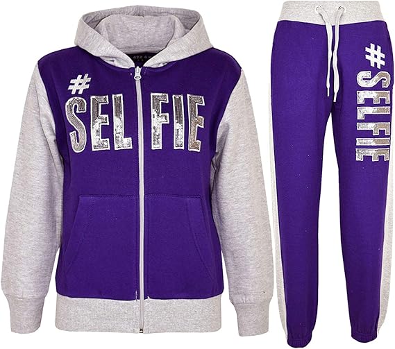 girls purple tracksuit