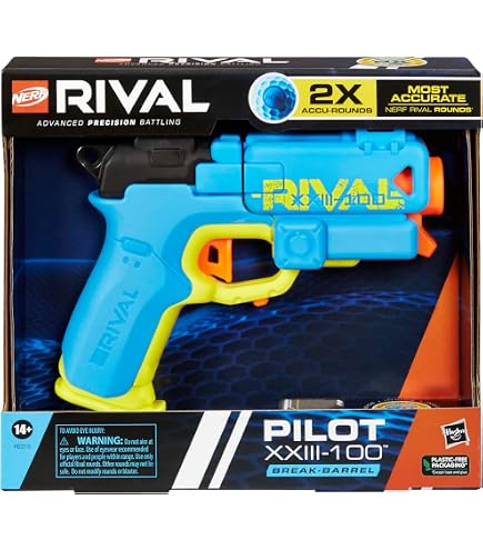 Amazon.com: Bláster Nerf Rival Knockout XX-100, almacenamiento de