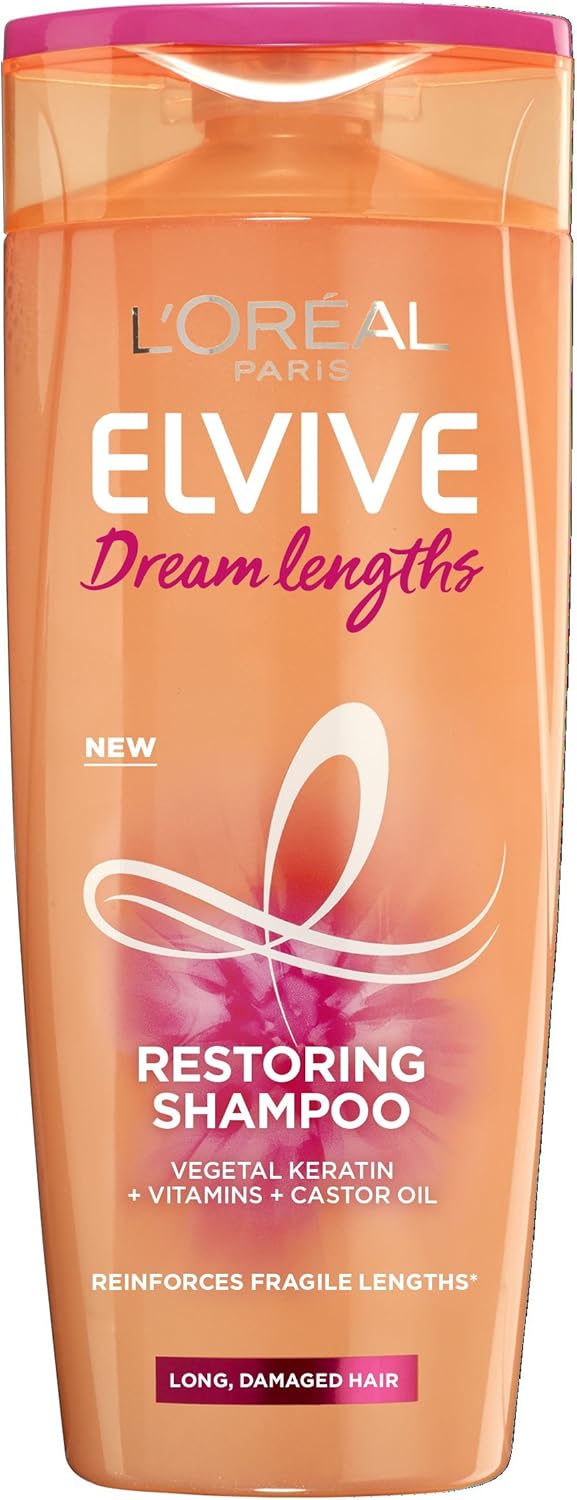 L'Oreal Elvive Dream Lengths Long Hair Shampoo, 250 ml, Pack of 6, 250 ml (Pack of 6)
