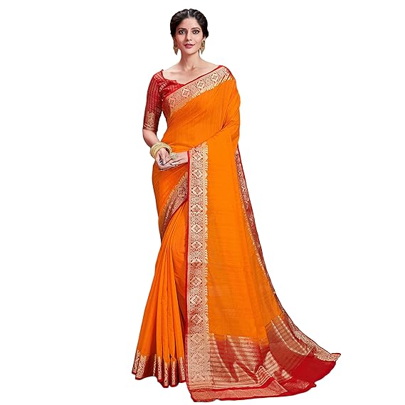 Shaily Silk Blend Kanjeevaram Saree[R_22051NAZRANASR01_Red]